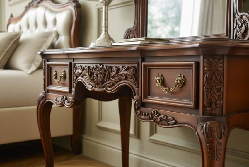 Choose an Ornate Wooden Vanity Table