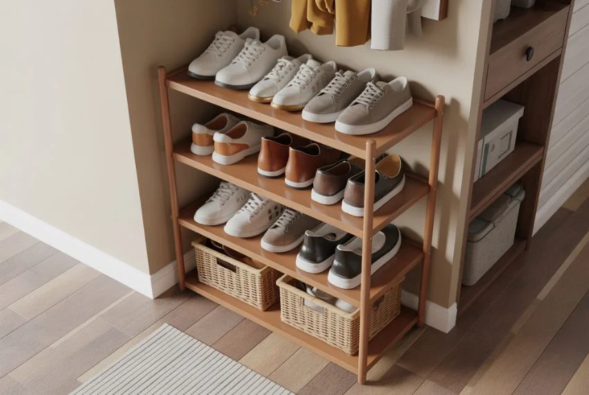 Classic Multi-Tier Wooden Racks