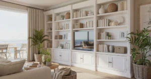 Coastal Bookshelf Decor Tips That Turn Ordinary Shelves into Seaside Statements