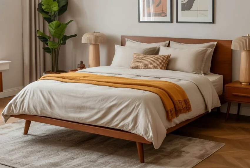 Create a Cozy Mid Century Bedroom