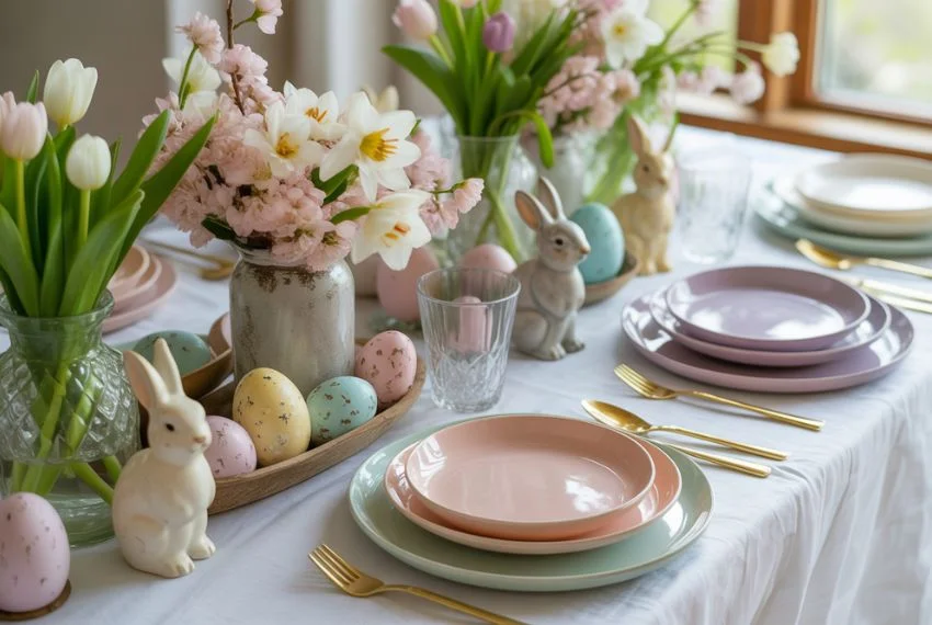 Easter-Themed Table Settings