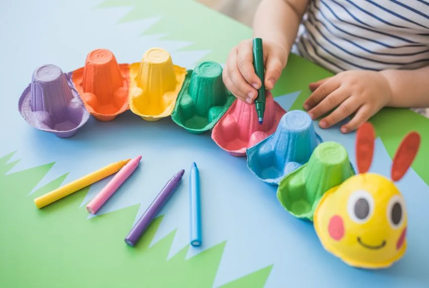 Egg Carton Caterpillars