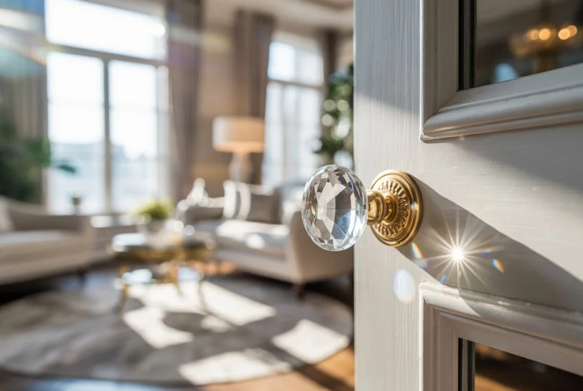 Glass and Crystal Door Handles