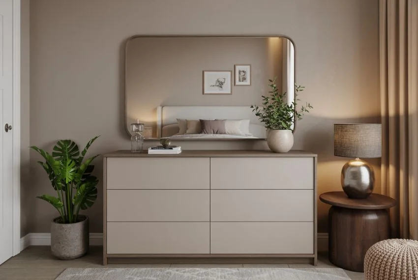 Hang Mirrors Above Furniture