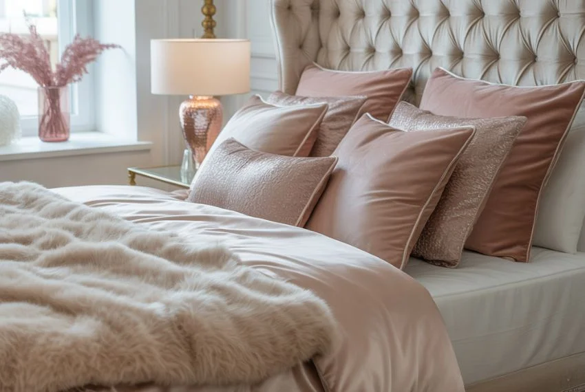 Incorporating Luxe Textiles and Soft Feminine Layers