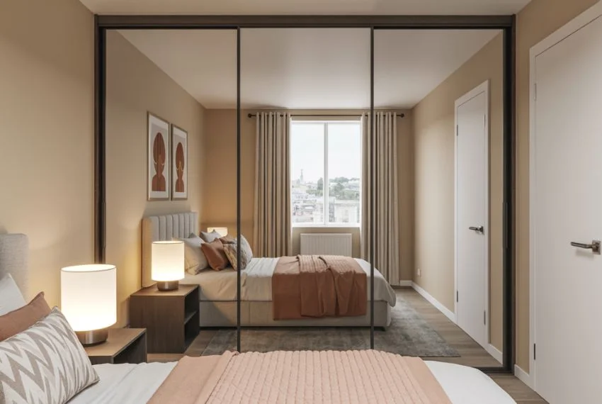 Install Mirrored Closet Doors