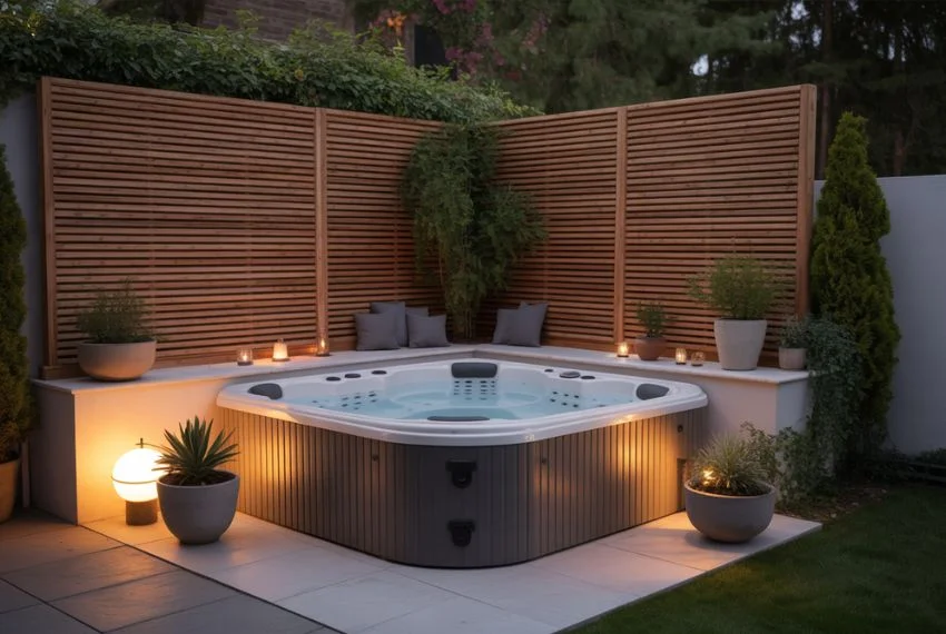 Install Your Hot Tub in a Corner