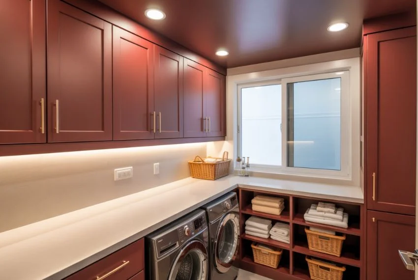 Lighting That Enhances Burgundy Tones