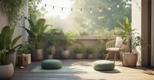 Make Your Patio a Relaxing Yoga Paradise at Home