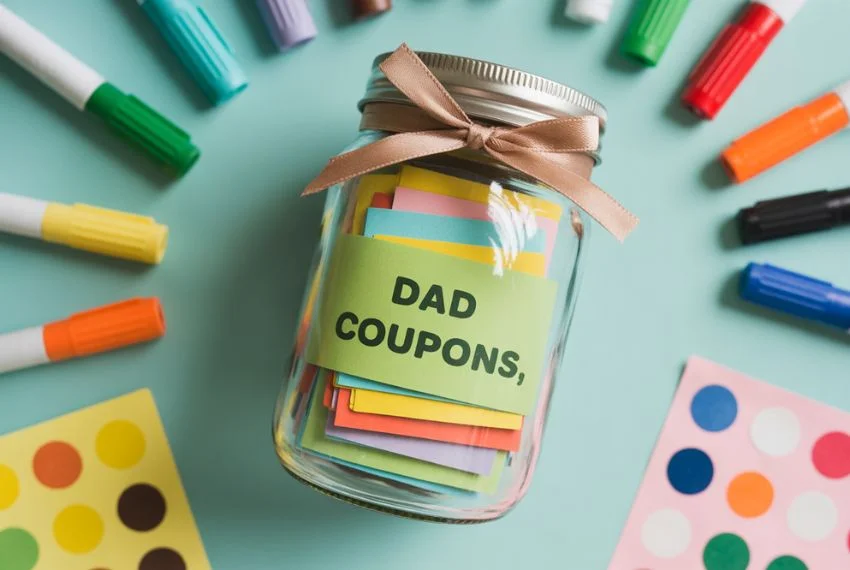 Mason Jar “Dad Coupons”