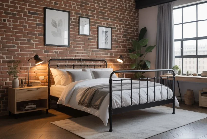 Metal Bed Frames for Industrial Charm