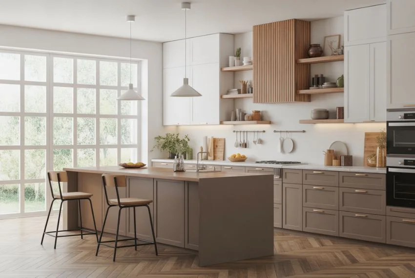 Modern Design Ideas for Dark Taupe Cabinets