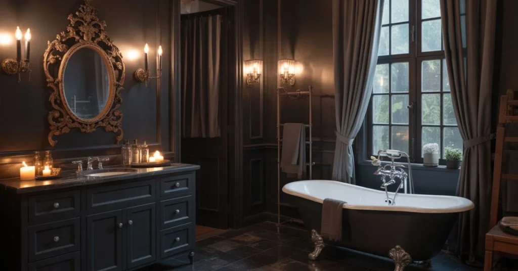 Mystic and Macabre Inspiring Spooky Bathroom Style Ideas