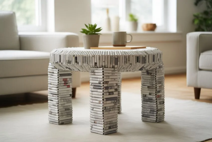 Newspaper Furniture Accents