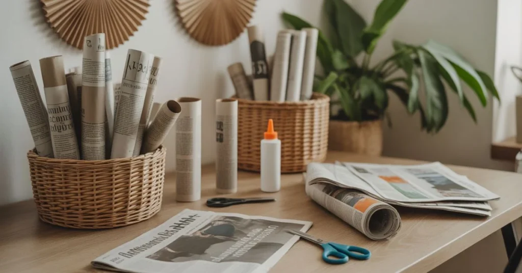 Old Newspaper Crafts Ideas