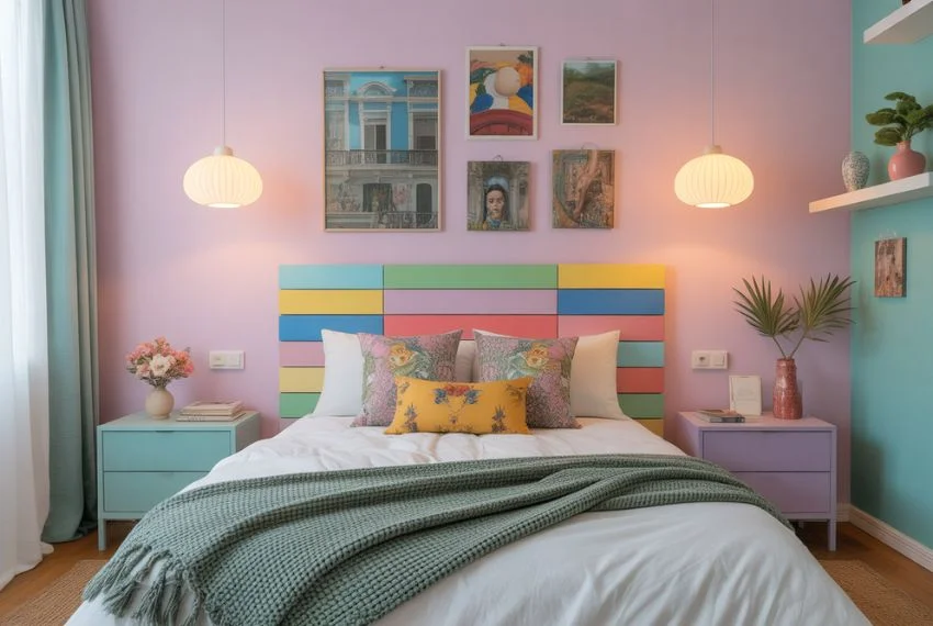 Painted and Colourful Slatted Designs