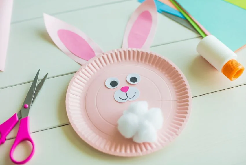 Paper Plate Easter Bunny