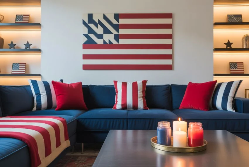 Patriotic Living Room Touches