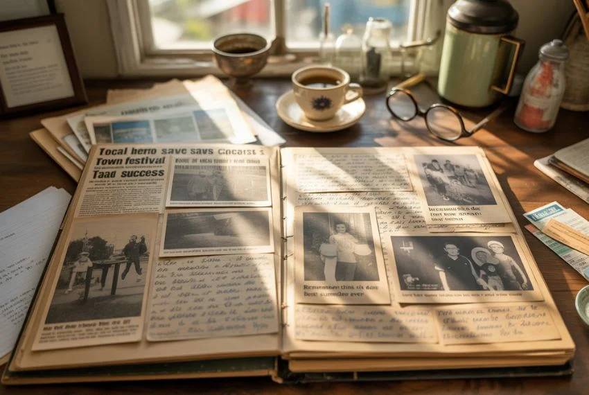 Personalized Newspaper Scrapbooks and Journals