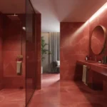 Red Marble Bathroom
