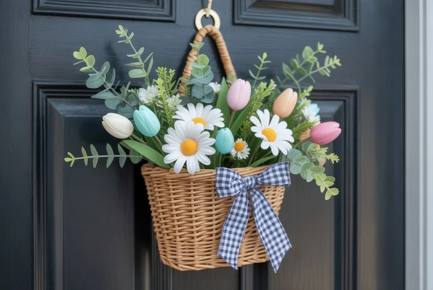 Rustic Farmhouse Basket Hanger
