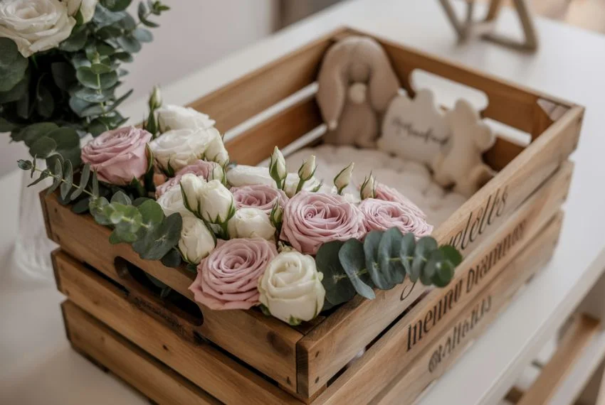 Rustic Wooden Box Arrangements