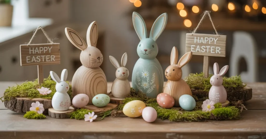 Rustic and Charming Easter Wooden Crafts Ideas