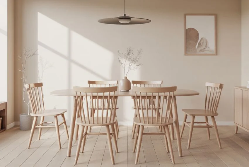 Scandinavian-Inspired Spindle Chairs