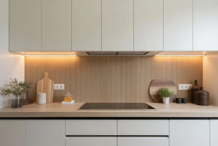 Sleek Vertical Wood Panels for Modern Appeal