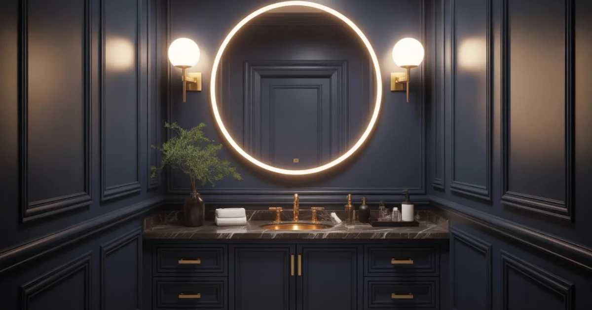 Sophisticated Dark Powder Room Ideas For Small And Large Spaces - The ...