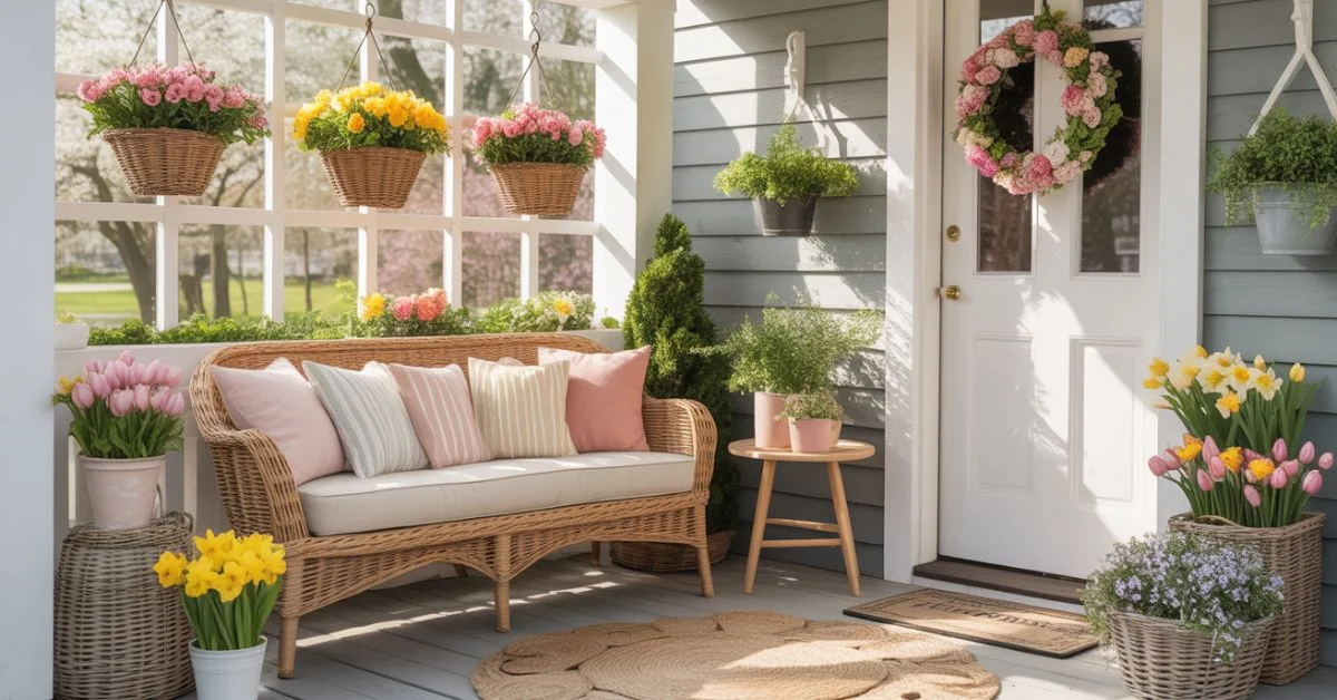 Fresh & Bright: Spring Porch Decorating Ideas To Welcome The Season ...