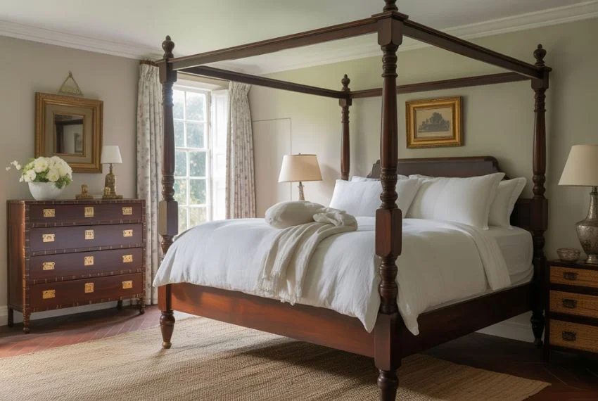 Start with Rich, Dark Wood Furniture