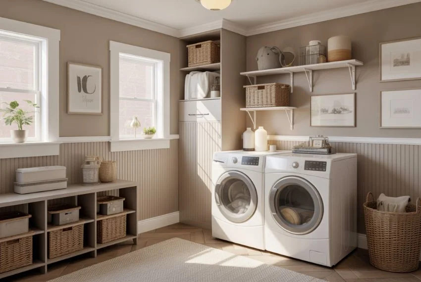 Taupe Walls Create a Calming Atmosphere