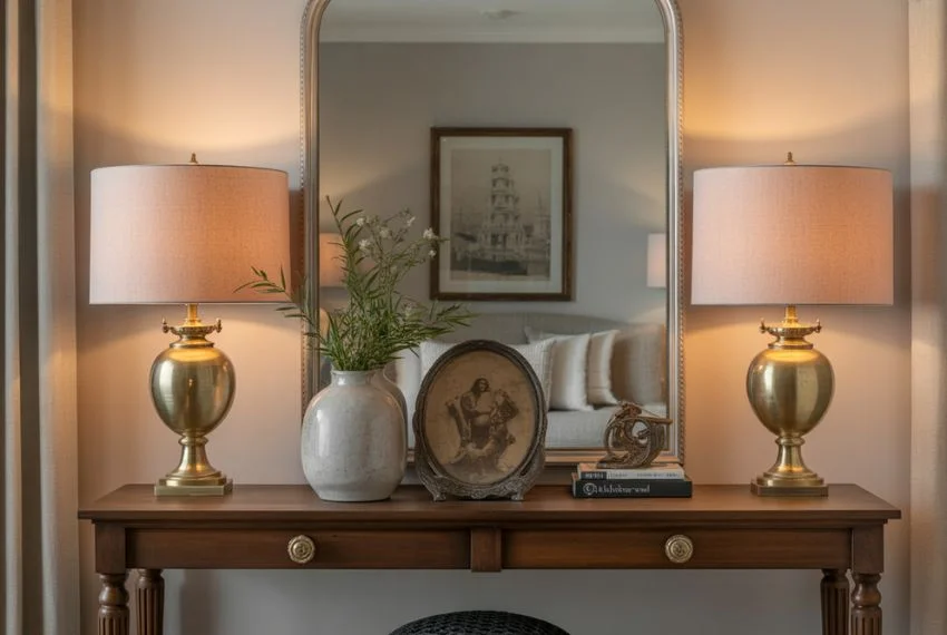 Use Brass and Antique Accents