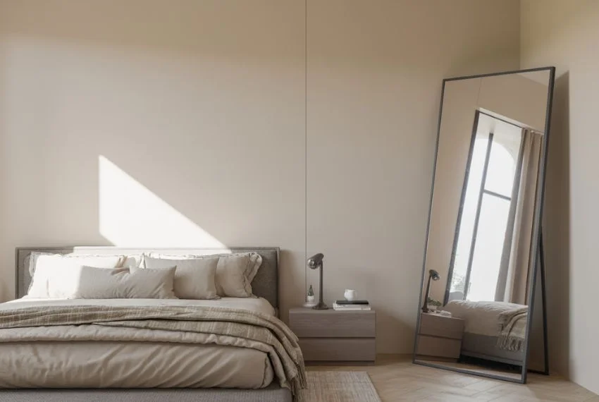 Use Floor Mirrors to Add Height