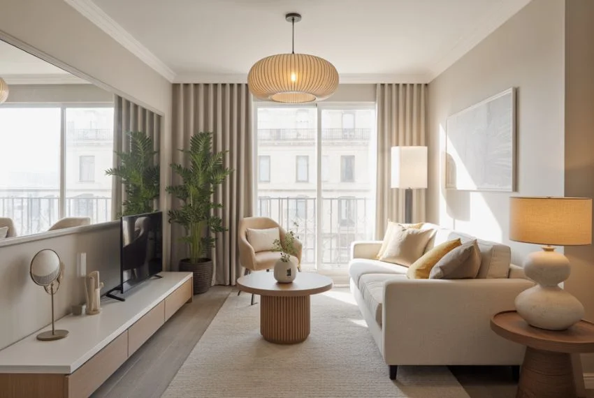 Use Light Colours and Strategic Lighting