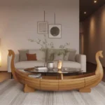 Viking Ship Inspired Coffee Tables