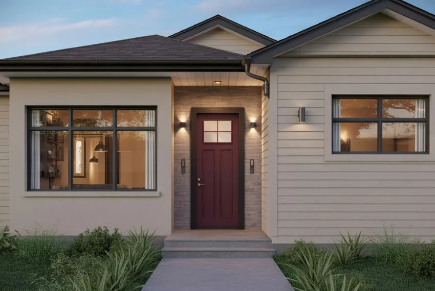 Why a Dark Red Front Door Is Trending in 2026