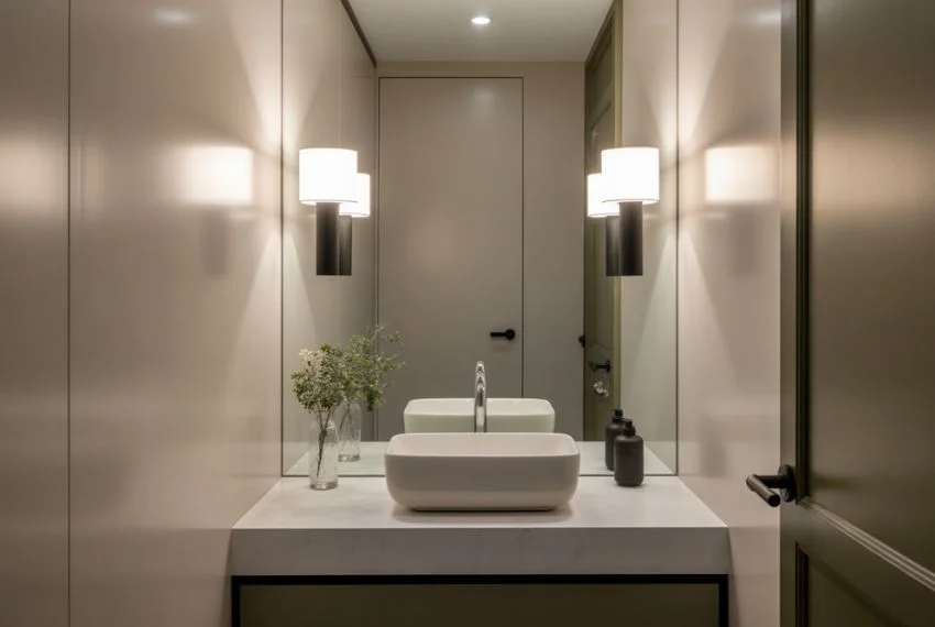 Add Mirrors and Light to Create the Illusion of Space