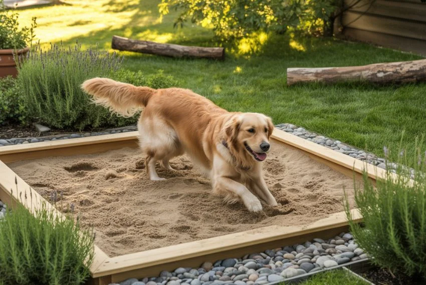 Add a Digging and Sensory Zone
