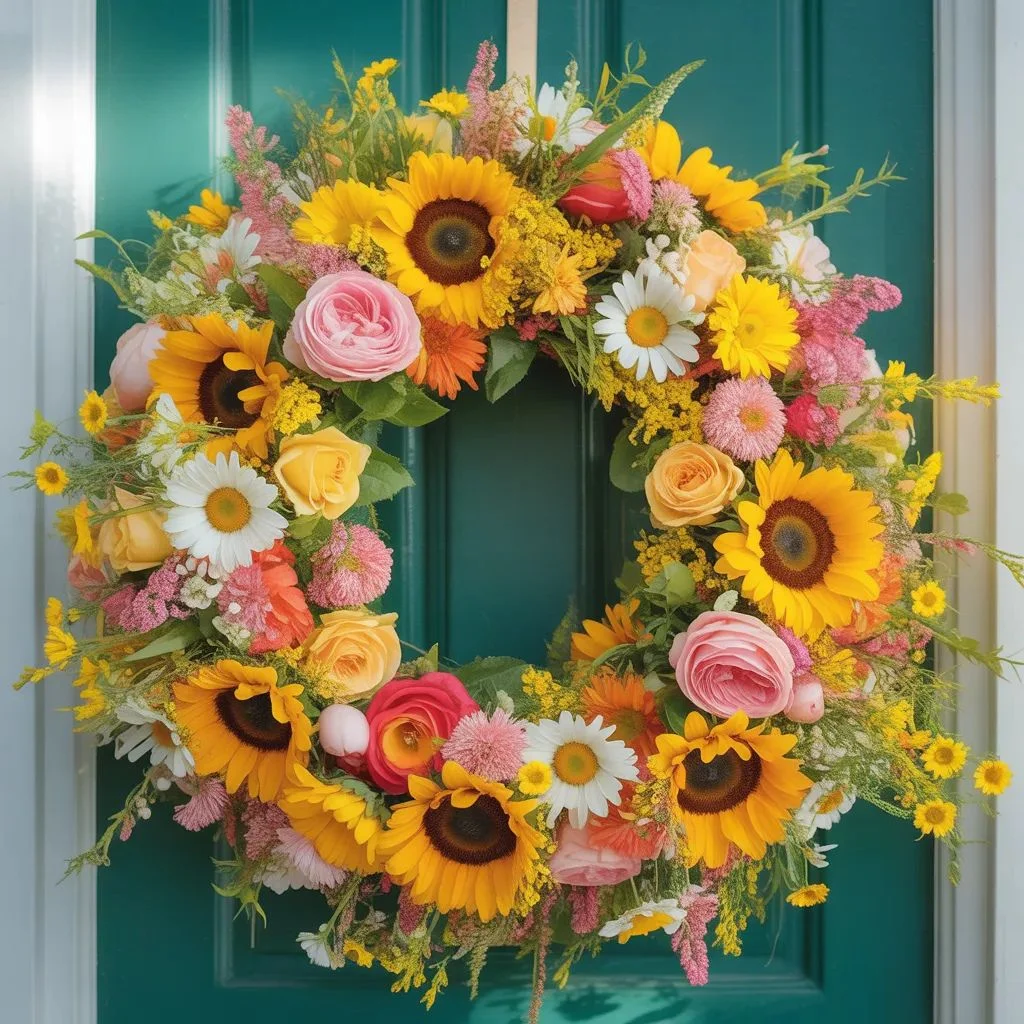 Bright Spring Statement Wreath for Maximum Impact