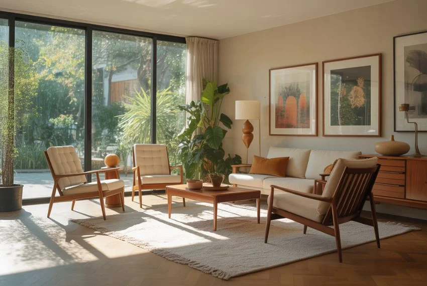 Bringing the Outdoors In Nature and Mid-Century Modern Spaces