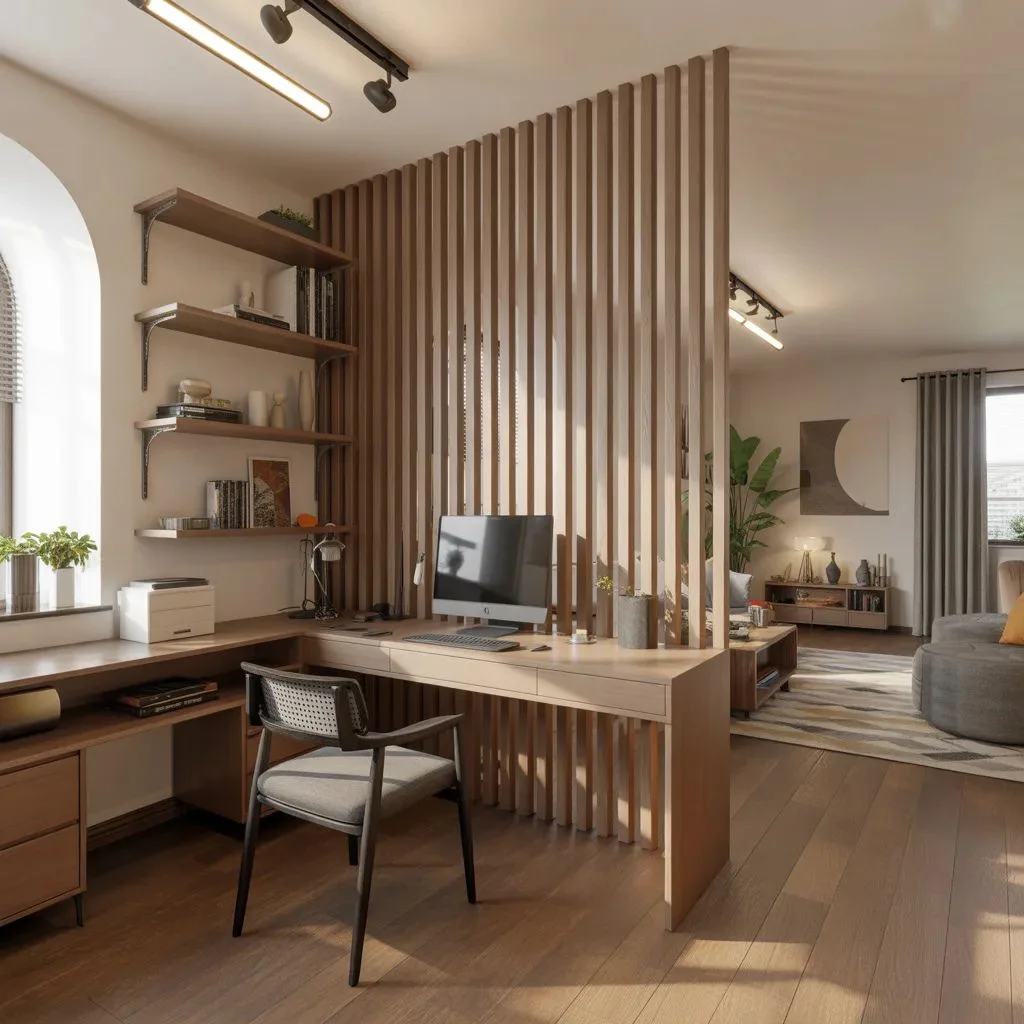 Build a Slatted Wood Divider for a Clean Modern Look