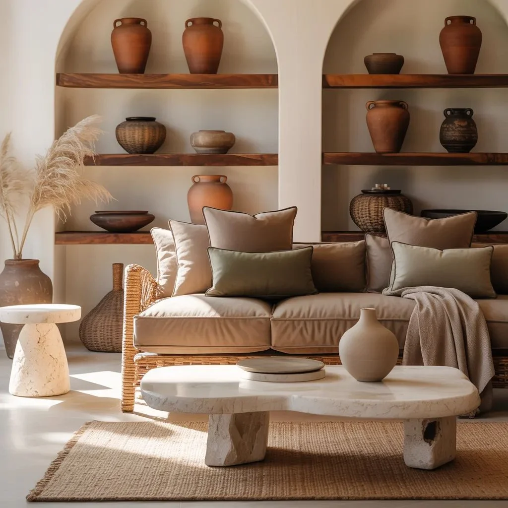 Build a soft earthy palette instead of a themed one