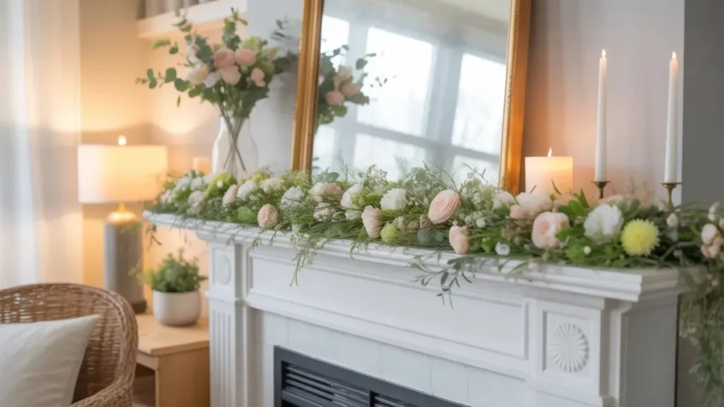 Charming Spring Garland Ideas to Bring Seasonal Beauty to Your Mantle