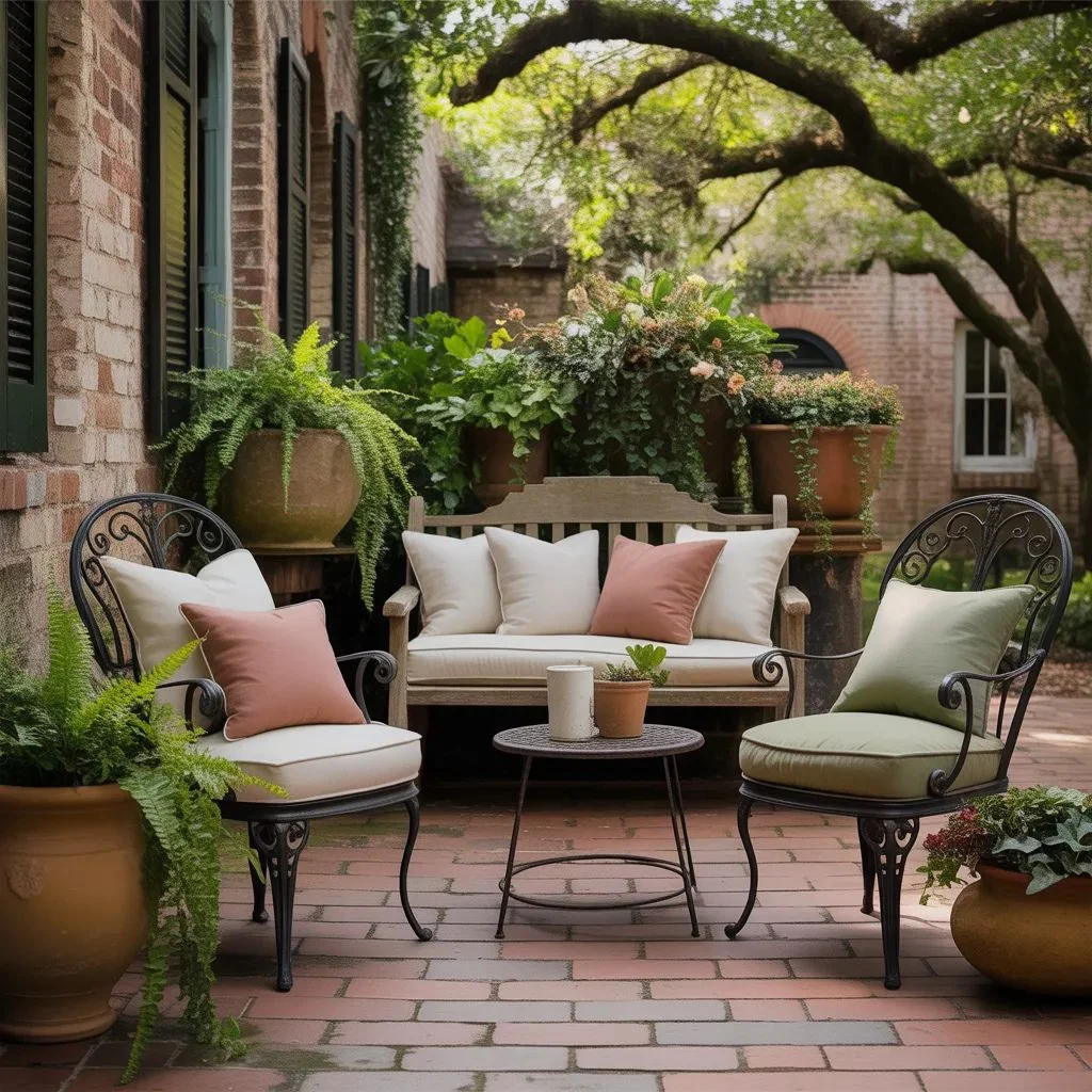 Choose furniture that feels layered and lived in