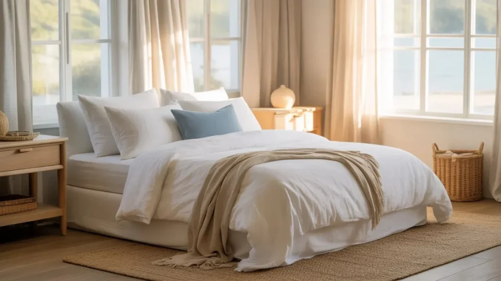 Coastal Chic Bedding Ideas for a Fresh and Airy Sleep Space