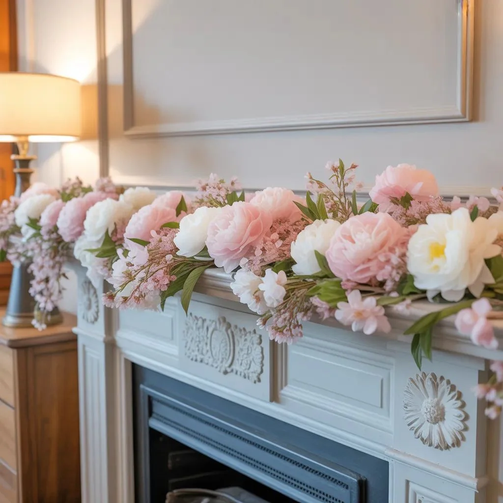Floral-Focused Spring Garland Ideas for Soft Elegance