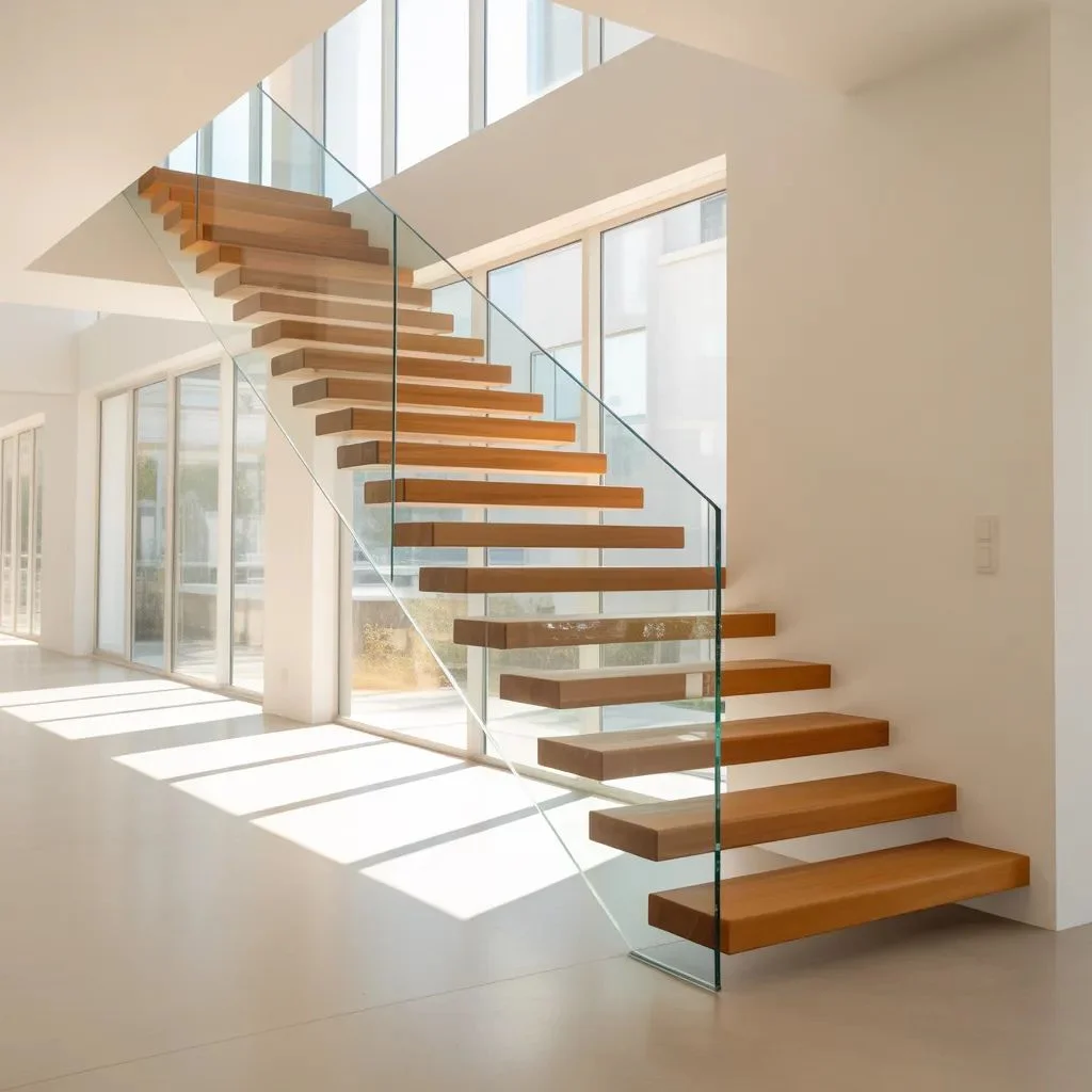 Frameless glass for a light open look