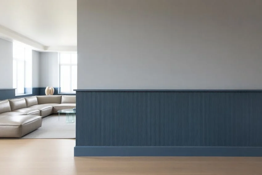 Half Wall with Bold Paint